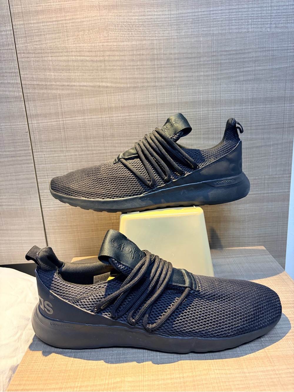 adidas Black Knit Slip-On Athletic Sneakers